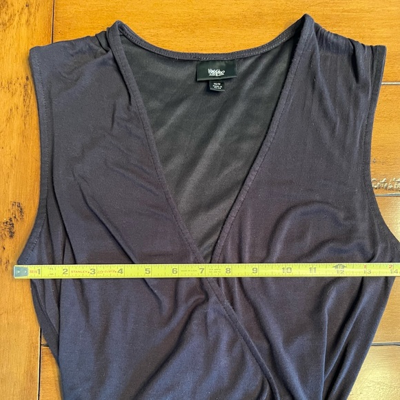 Mossimo Black Ruched Knee-Length Bodycon Dress Sz XS/TP - Picture 7 of 11